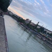Photo taken at Right bank of the Danube River (opposite of Devin) by Fatma M. on 8/7/2019