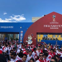Photo taken at International Fifa Fan Fest Saransk by Jorge Q. on 6/16/2018
