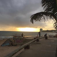 Photo taken at Praia de Amaralina by Rosivaldo N. on 1/6/2017