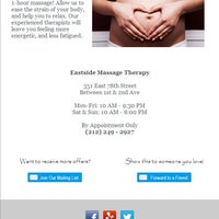Photo taken at Eastside Massage Therapy by Eastside Massage Therapy on 3/12/2014