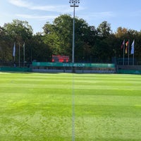 Photo taken at Olympiapark-Amateurstadion (Stadion am Wurfplatz) by Tobi G. on 9/14/2019