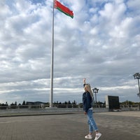 Photo taken at Площадь Государственного флага Республики Беларусь by Margarita V. on 9/15/2019