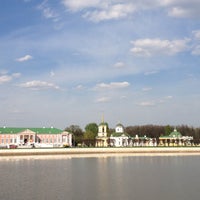 Photo taken at Большой Дворцовый (Кусковский) пруд by Maxim M. on 5/9/2013