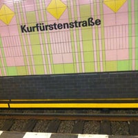 Photo taken at U Kurfürstenstraße by Luisa M. on 12/14/2012