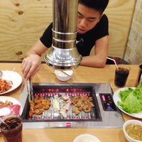 Photo taken at Korean BBQ 코리안 바베큐 by Kimberly W. on 9/25/2014