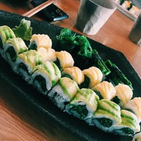 Photo taken at Sushi Planet by Jacqui R. on 4/16/2018