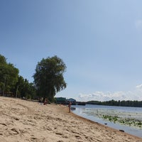 Photo taken at Пляж на Никольско-Слободской by Kseniya_Esya B. on 7/16/2019