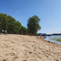 Photo taken at Пляж на Никольско-Слободской by Kseniya_Esya B. on 7/16/2019
