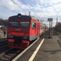 Photo taken at Ж/Д станция Понтонная by Maks C. on 3/27/2016