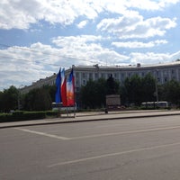Photo taken at Памятник генералу Черняховскому by Sergey on 5/12/2013