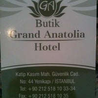 Photo taken at Grand Hotel Anatolia by Emin B. on 3/31/2013