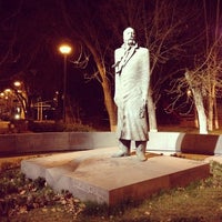 Photo taken at William Saroyan Statue by Armine O. on 4/5/2014