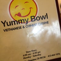 Photo taken at Yummy Bowl Vietnamese Cuisine by Jim Y. on 3/20/2013