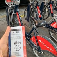 Photo taken at TfL Santander Cycle Hire by Asuka I. on 6/22/2022