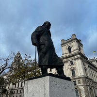 Photo taken at Winston Churchill Statue by Eliška M. on 11/19/2023