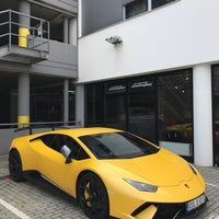 Photo taken at Lamborghini Praha-Smíchov by Aleš C. on 8/1/2019