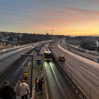 Photo taken at Küçükçekmece Metrobüs Durağı by Hamid K. on 1/27/2024