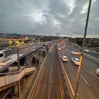 Photo taken at Küçükçekmece Metrobüs Durağı by Hamid K. on 1/24/2024