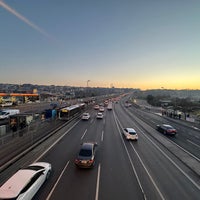 Photo taken at Küçükçekmece Metrobüs Durağı by Hamid K. on 1/17/2024