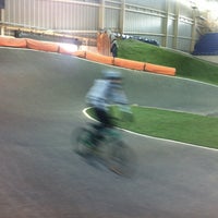 Photo taken at National Cycling Centre - BMX by Malcolm M. on 4/4/2013