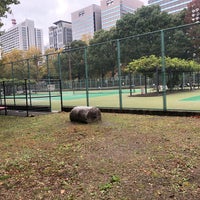 Photo taken at Hibiya Park Tennis Court by Edward E. on 11/24/2019