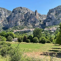 Photo taken at Moustiers-Sainte-Marie by Andrea d. on 7/26/2023