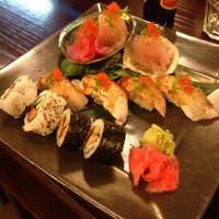 Photo taken at Sushi Ninja by Tanaka S. on 11/28/2013