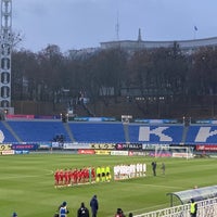 Photo taken at Valeriy Lobanovskyi Dynamo Stadium by Andrea on 11/23/2021