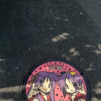 カラーマンホール 柊かがみ 柊つかさ Exhibit In 久喜市 カラーマンホール 柊かがみ 柊つかさ Exhibit In 久喜市
