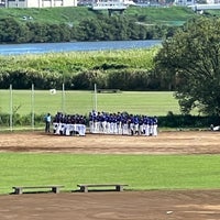 Photo taken at 江戸川河川敷 by てっしー on 9/10/2023