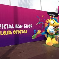 Photo taken at Fifa Official Fan Shop by Julio D. on 6/15/2014