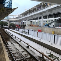 Photo taken at Custom House (for ExCeL) DLR Station by Michael H. on 2/28/2018
