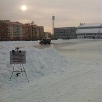 Photo taken at Каток на стадионе Заря by Роман Г. on 2/13/2013