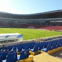 Photo taken at Estadio Corregidora Queretaro by Marianna R. on 4/13/2013