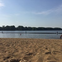 Photo taken at Strand Sloterplas by Heather A. on 7/26/2019
