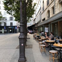 Photo taken at Place du Marché Saint-Honoré by Ellooloo K. on 7/27/2019