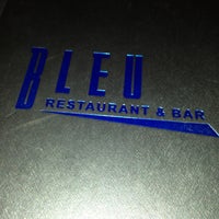 Photo taken at Bleu Restaurant &amp;amp; Bar by Mikaela B. on 1/3/2013