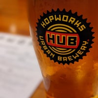 Photo taken at Hopworks Urban Brewery by Scott W. on 5/18/2021