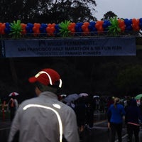 Photo taken at Kaiser Permanente 1/2 Marathon &amp;amp; 5K Run by Baseemah R. on 2/2/2014