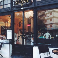 Photo taken at Slava Tea Room and Bistrot by Ayelen I. on 2/19/2014