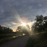 Photo taken at Русанівський канал by Anna M. on 6/5/2021