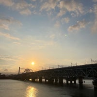 Photo taken at 京葉線 荒川橋梁 by Yas on 6/9/2022