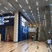 Photo taken at Yemelyanovo International Airport (KJA) by Константин Г. on 5/23/2019