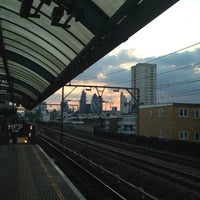 Photo taken at Shadwell DLR Station by Zoey Z. on 5/6/2013