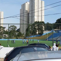 Photo taken at Estádio Municipal Vereador José Ferez by Eduardo P. on 8/17/2014