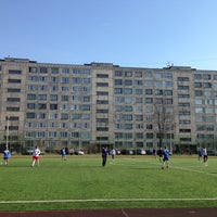 Photo taken at Футбольное поле by Ekaterina R. on 5/4/2013