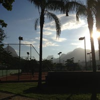 Photo taken at JCB (tennis court) by Letícia R. on 3/3/2013
