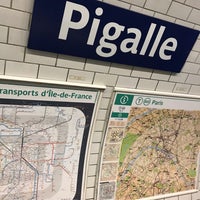Photo taken at Métro Pigalle [2,12] by Valentina B. on 3/26/2019