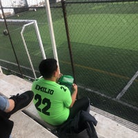 Photo taken at Canchas Football Tlatelolco by Claudia M. on 7/21/2019