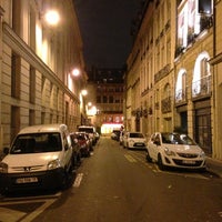 Photo taken at Rue des Moulins by Frederic F. on 12/18/2012